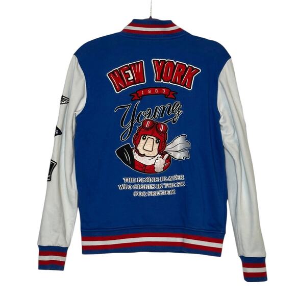 MLB New York Yankees blue white varsity jacket size Small - Picture 2 of 15